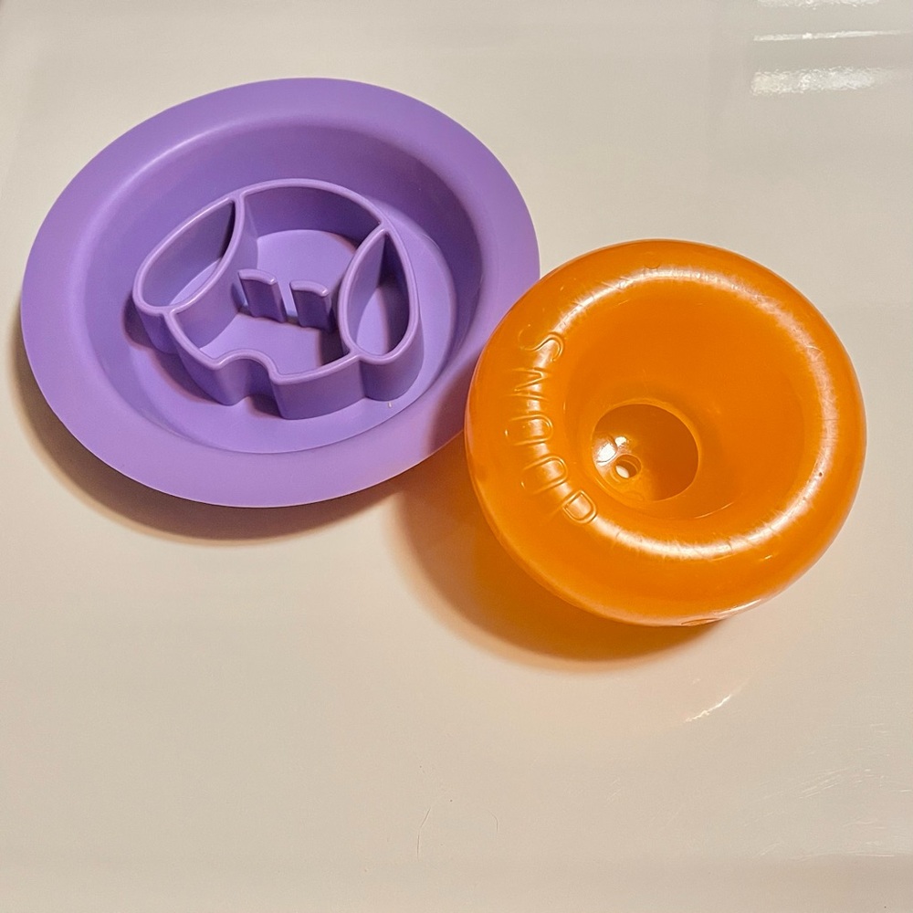 Dog Slow Feeder Bowl and Treat Dispenser Toy Bundle